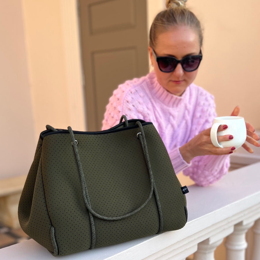 Neoprene Tote Bag Odd Olive