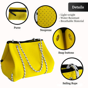 Neoprene Tote in Tuscan Yellow