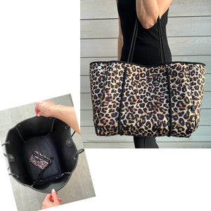 Neoprene Tote Bag Sassy Safari