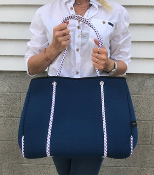 Neoprene Tote Bag - Sailor Blue