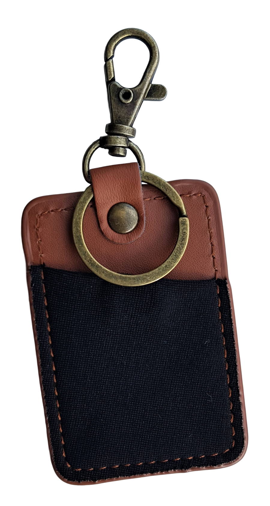 Pole Dance Leather Key Ring - Jade, Rectangle