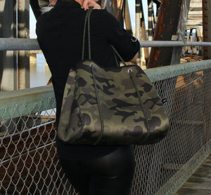 Neoprene Tote Bag Camo Couture