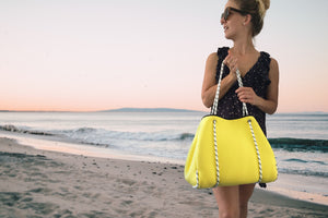 Neoprene Tote in Tuscan Yellow