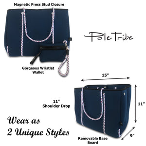 Neoprene Tote Bag - Sailor Blue