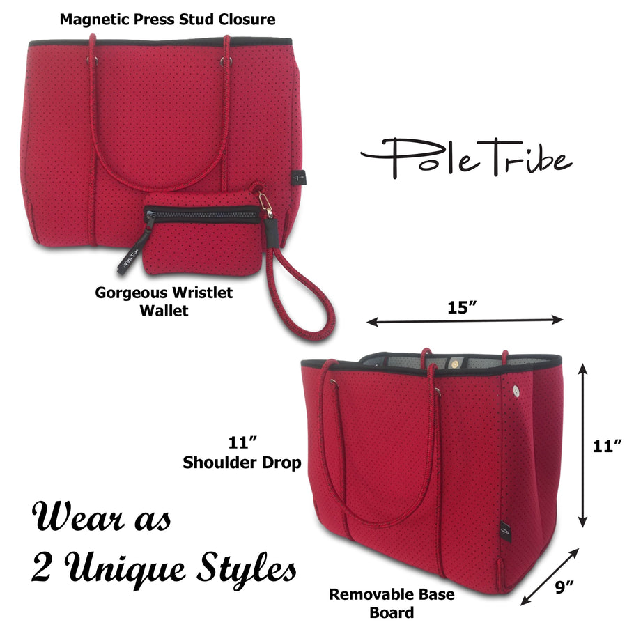 Neoprene Tote Bag - Retro Rouge