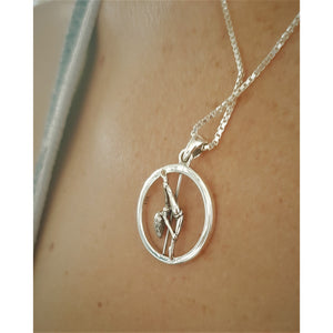 Pole Dance Pendant - Vertical Hyper-Split + Free Gift Pouch