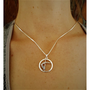 Pole Dance Pendant - Half Moon + Free Gift Pouch