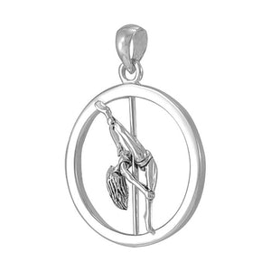 Pole Dance Pendant - Vertical Hyper-Split + Free Gift Pouch