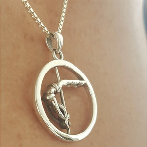 Pole Dance Pendant - Half Moon + Free Gift Pouch