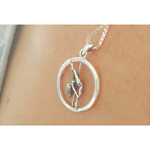 Pole Dance Pendant - Vertical Hyper-Split + Free Gift Pouch