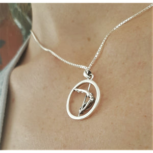 Pole Dance Pendant - Half Moon + Free Gift Pouch